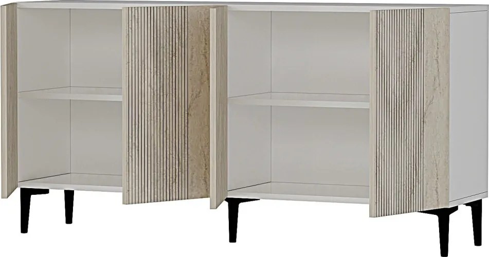 Corsa 150 - White, Travertine