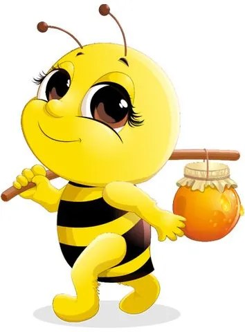 Falmatrica gyerekeknek Méhecske és méz 10x10cm NK4560A_1HP