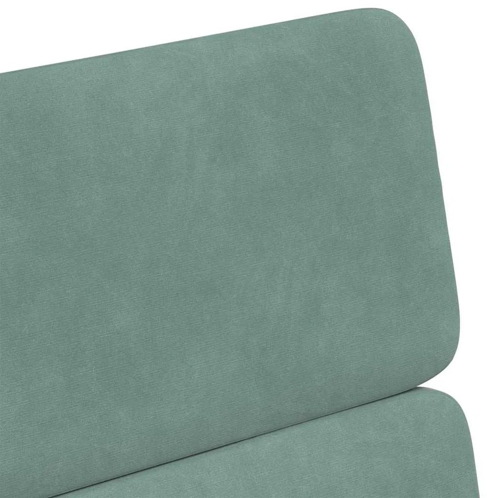 Kerekes Étkező Székek 2 pcs tengerzöld 58 x 65 x 98 cm Bársony