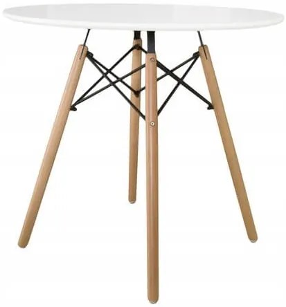 AKCIÓ Fehér étkezőasztal OSLO 90x90 II. osztály