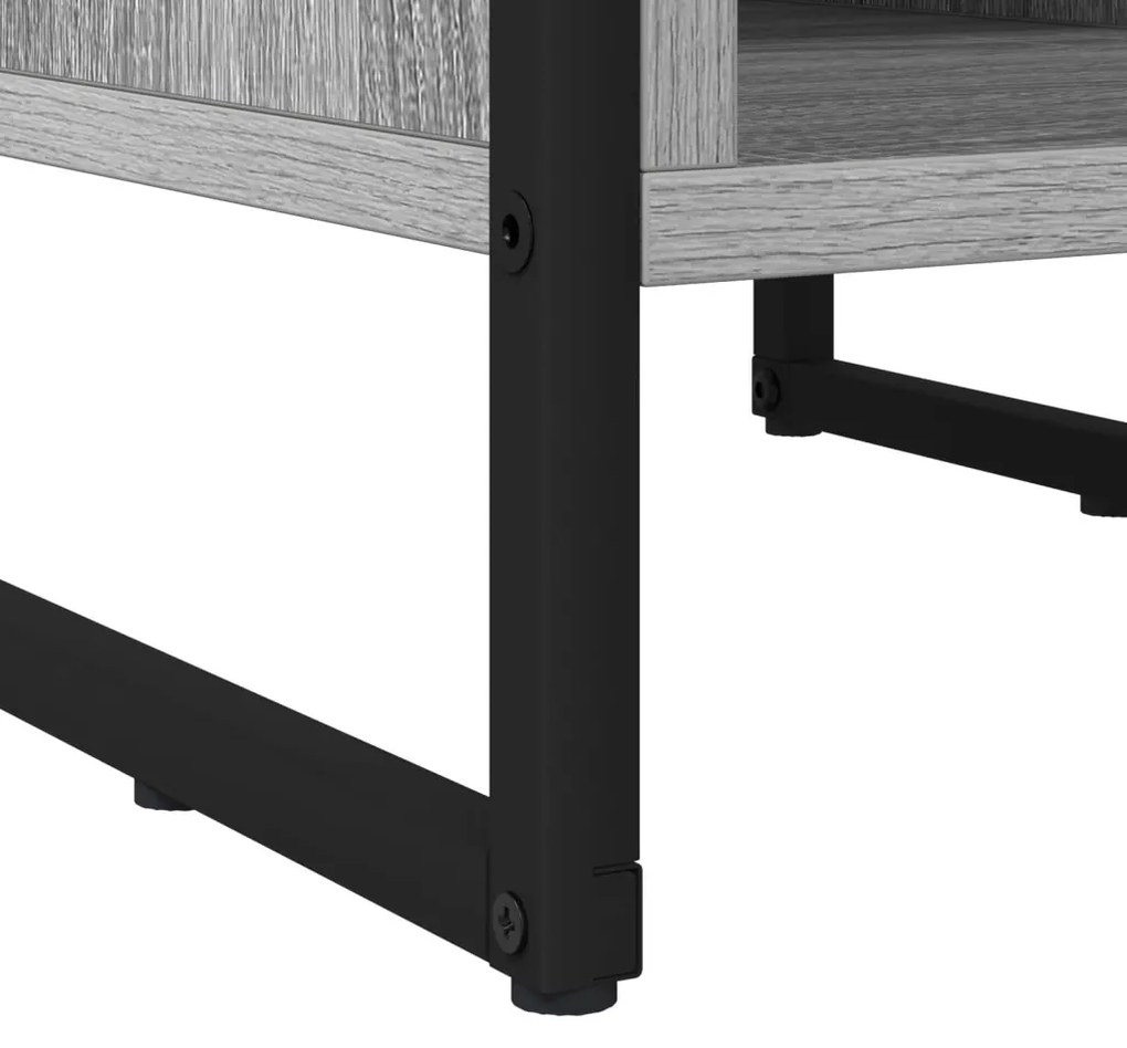 vidaXL Éjjeli asztal Szürke Sonoma 39.5 x 30 x 50 cm Faanyag