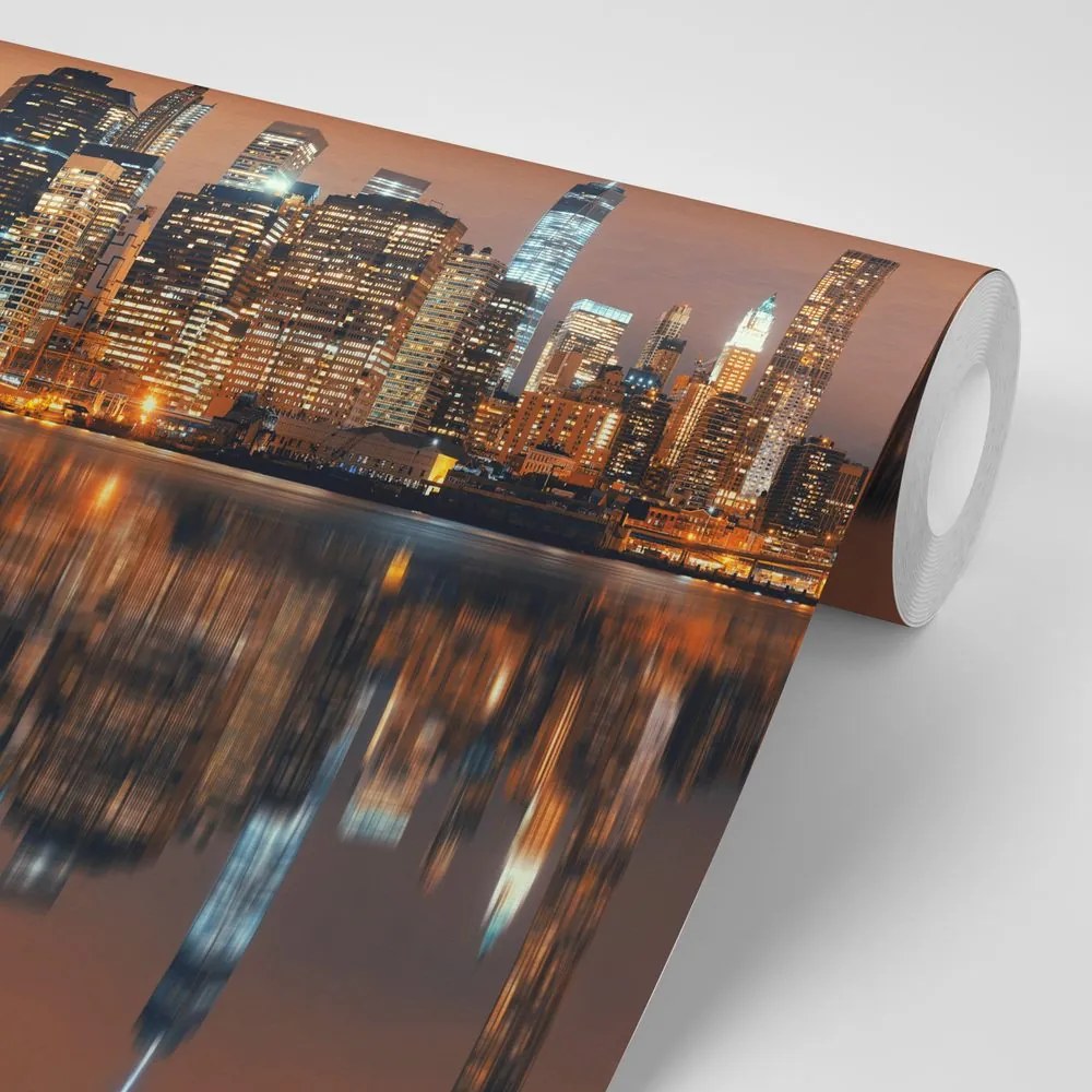 Fototapeta Manhattan tükröződése a vízben