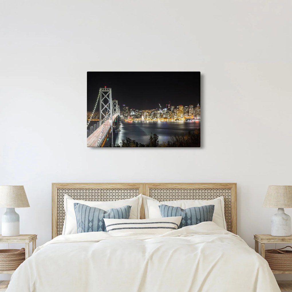A Brooklyn-híd és a New York-i kép (90x60 cm)