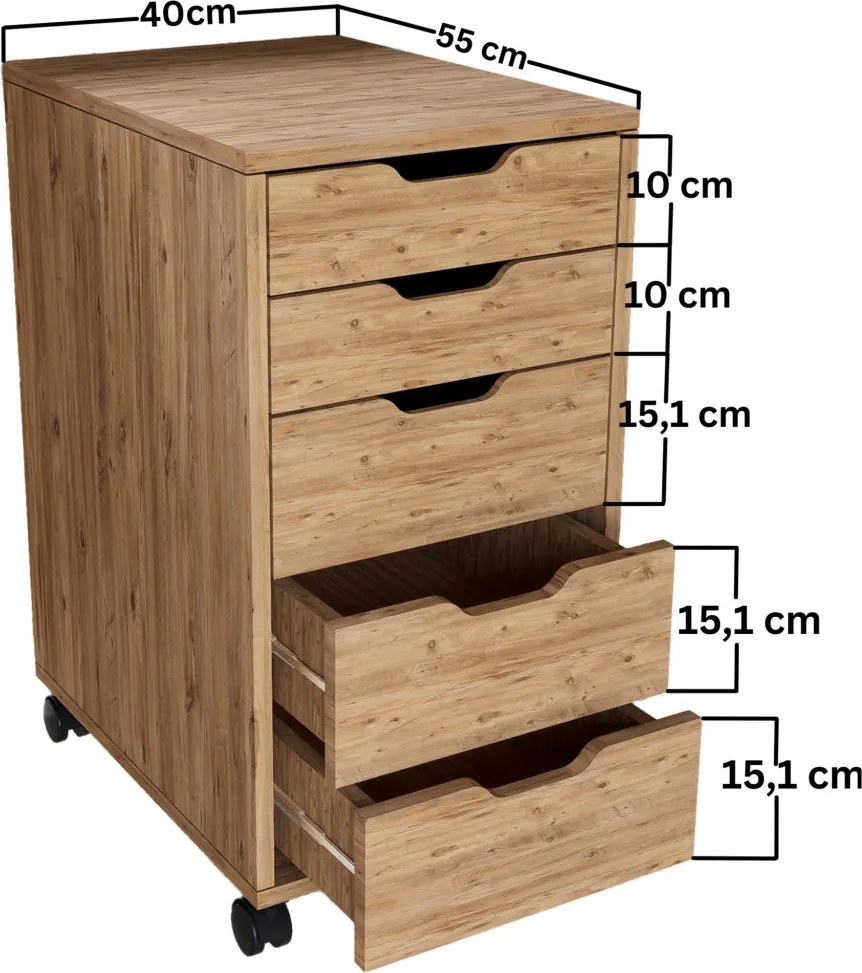 Atlas komód, 40 cm