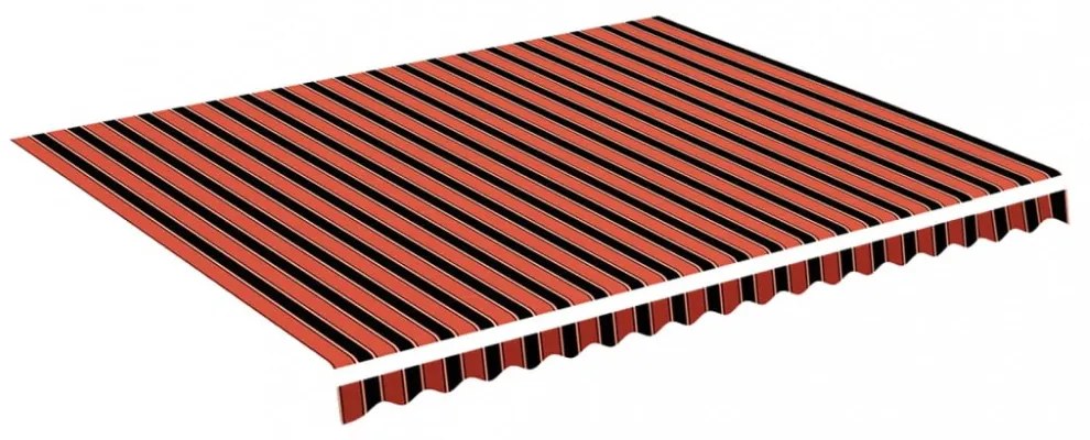 narancssárga és barna csere napellenző ponyva 4,5 x 3,5 m