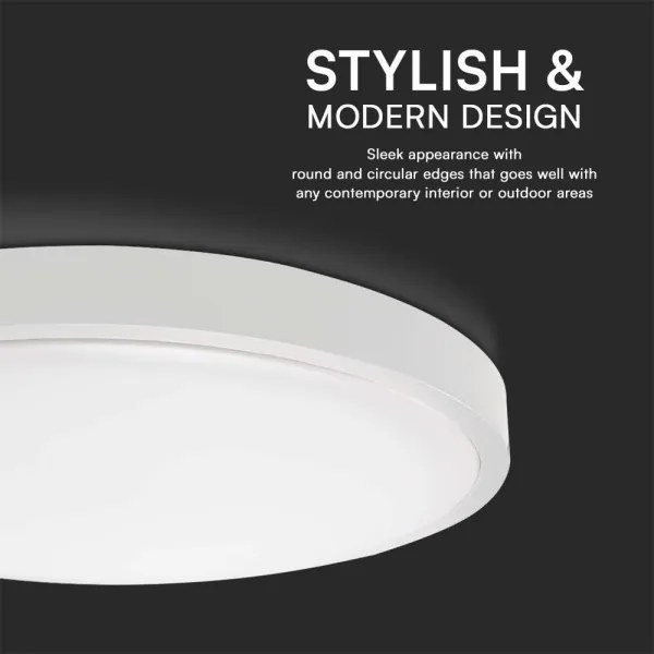 LED Fürdőszobai mennyezeti lámpa LED/36W/230V 6500K IP44 átm. 35 cm fehér