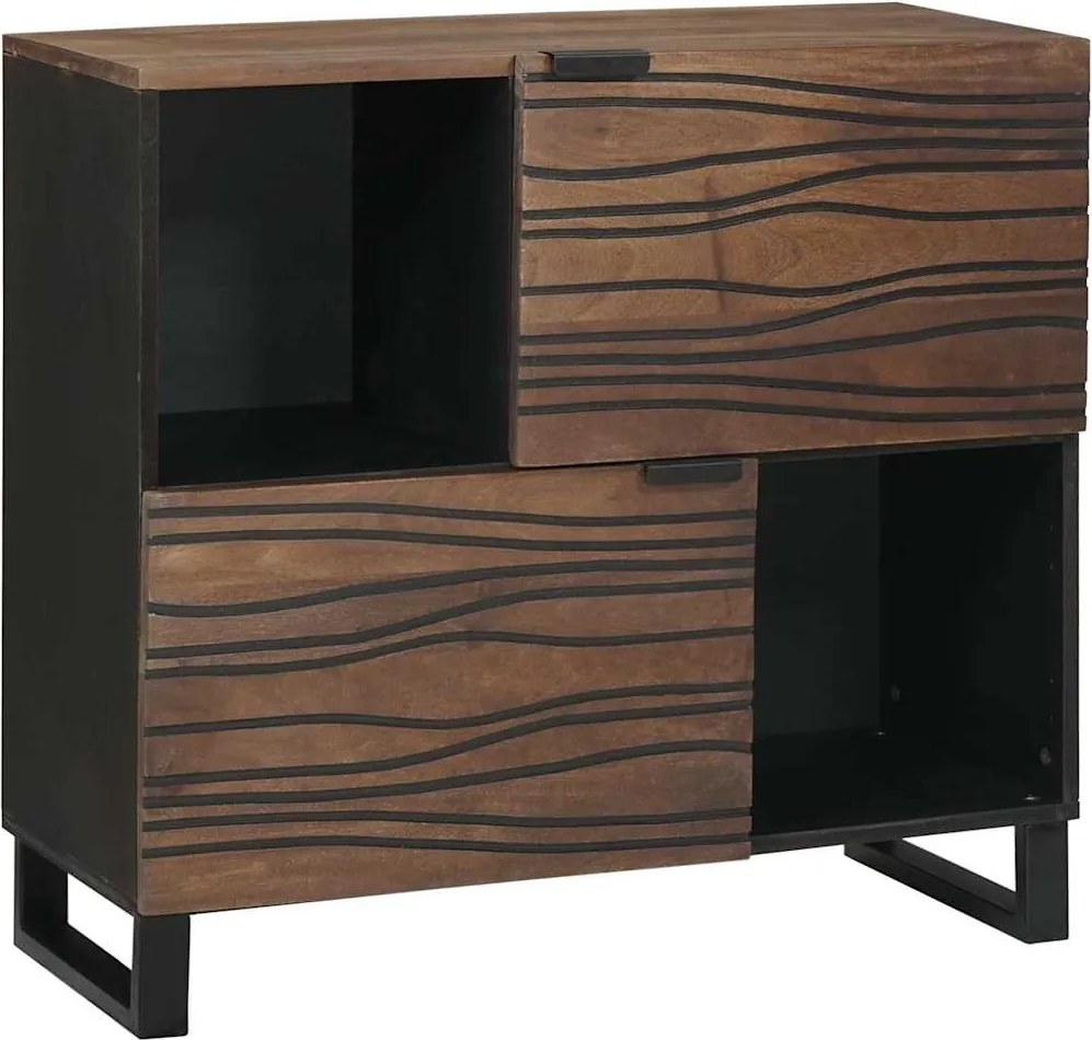 vidaXL Komód Barna 80 x 33 x 75 cm tömör mangófa