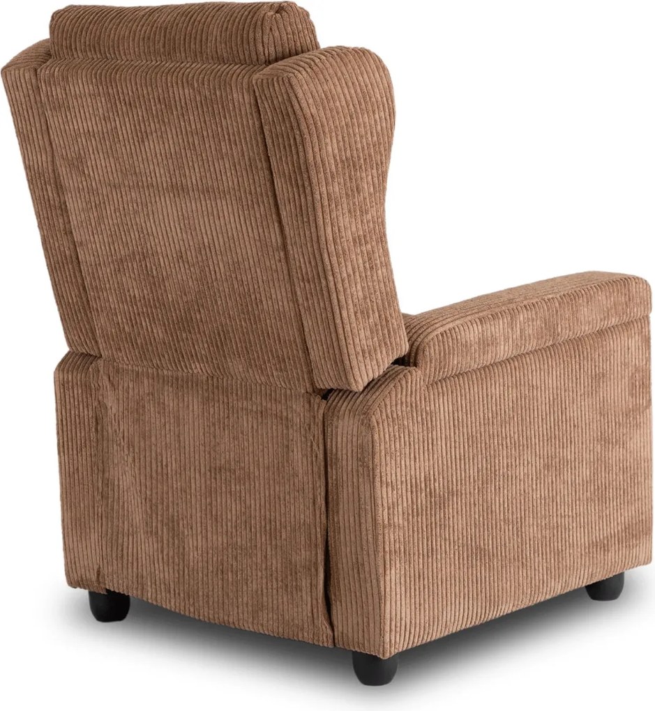 Fotel Rozkładany SPENCER Brązowy Sztruksowy