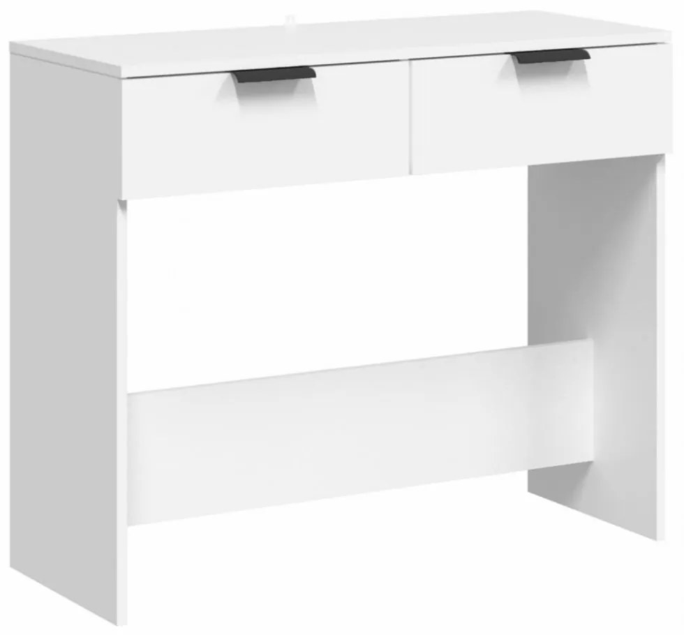 fehér szerelt fa tálalóasztal 90 x 36 x 75 cm