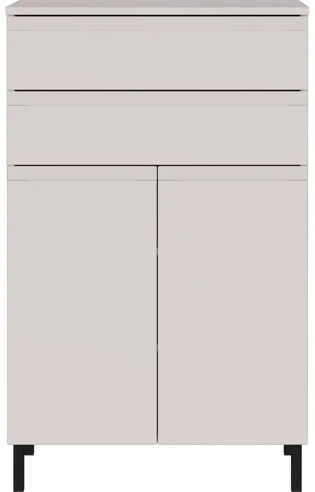 Krémszínű magas fürdőszoba szekrény 60x97 cm Salinas – Germania