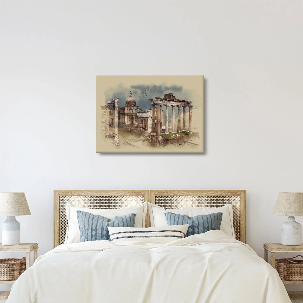 Kép - Forum Romanum, Róma, Olaszország (70x50 cm)