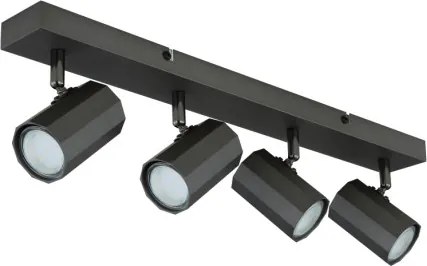 Globo 57918-4 Mennyezeti spotlámpa fém szürke matt, alumínium szürke matt, HxSzxM: 530x60x145mm, 4x GU10 25W 230V izzók nélkül