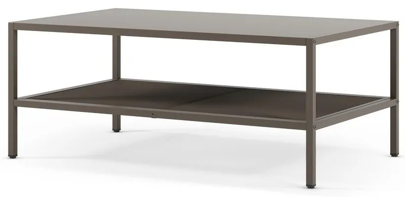 Szürke fém dohányzóasztal 60x100 cm Fayna – Marckeric