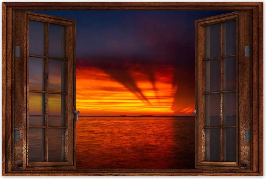 Poszterek 90x60 Tenger naplemente