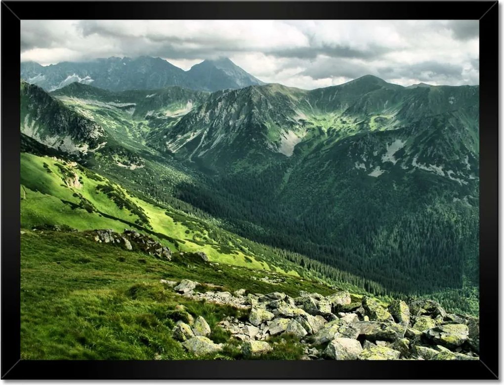 Poszterek keretben 40x30 Tátra Lengyel hegyek Kilátás