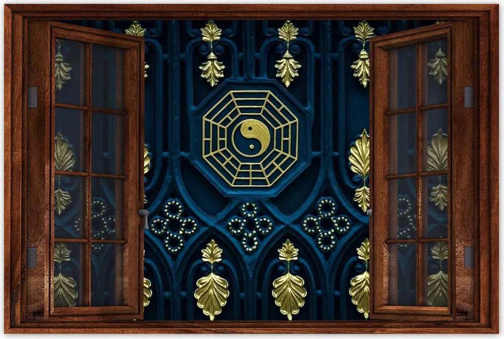 Poszterek 90x60 Absztrakt Arany harmónia