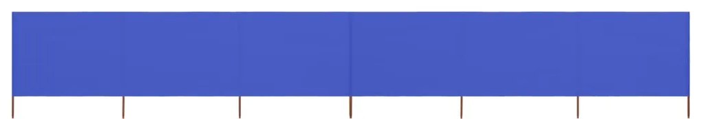 6-paneles azúrkék szövet szélfogó 800 x 160 cm