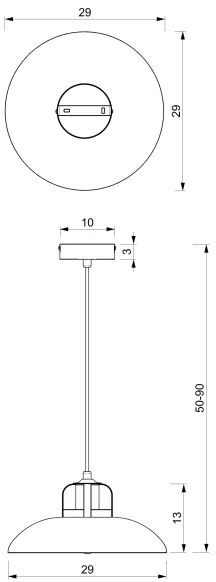 Brilagi - LED Csillár zsinóron FLAMENGO 1xE27/60W/230V kék