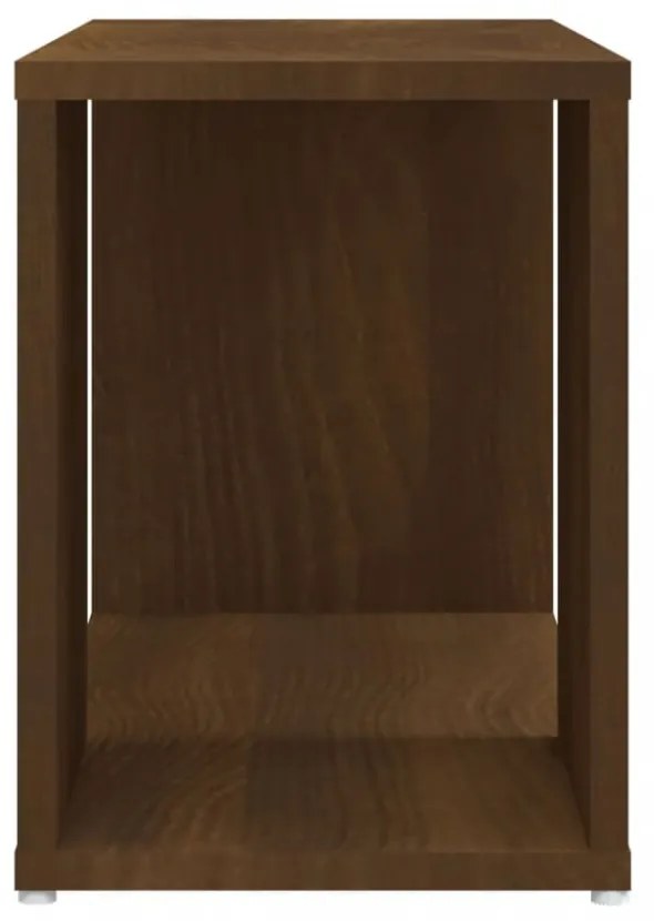 barna tölgy színű szerelt fa TV-szekrény 60 x 24 x 32 cm