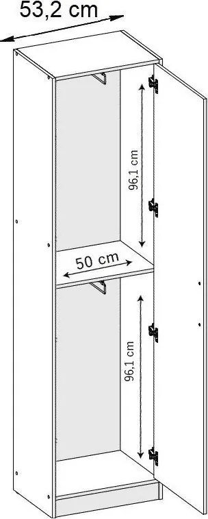 ROJ 11 Plus Előszobafal 106,4cm, Arany Tölgy