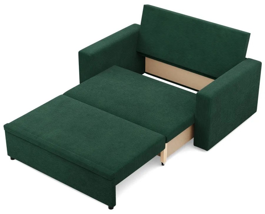 Zeus kanapé, kordbársony, hab töltet, egyenes kartámasz, zöld