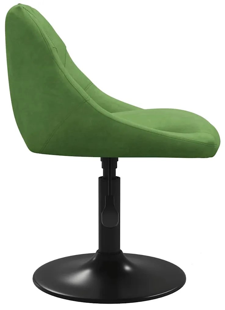 4 db világoszöld bársony forgó étkezőszék