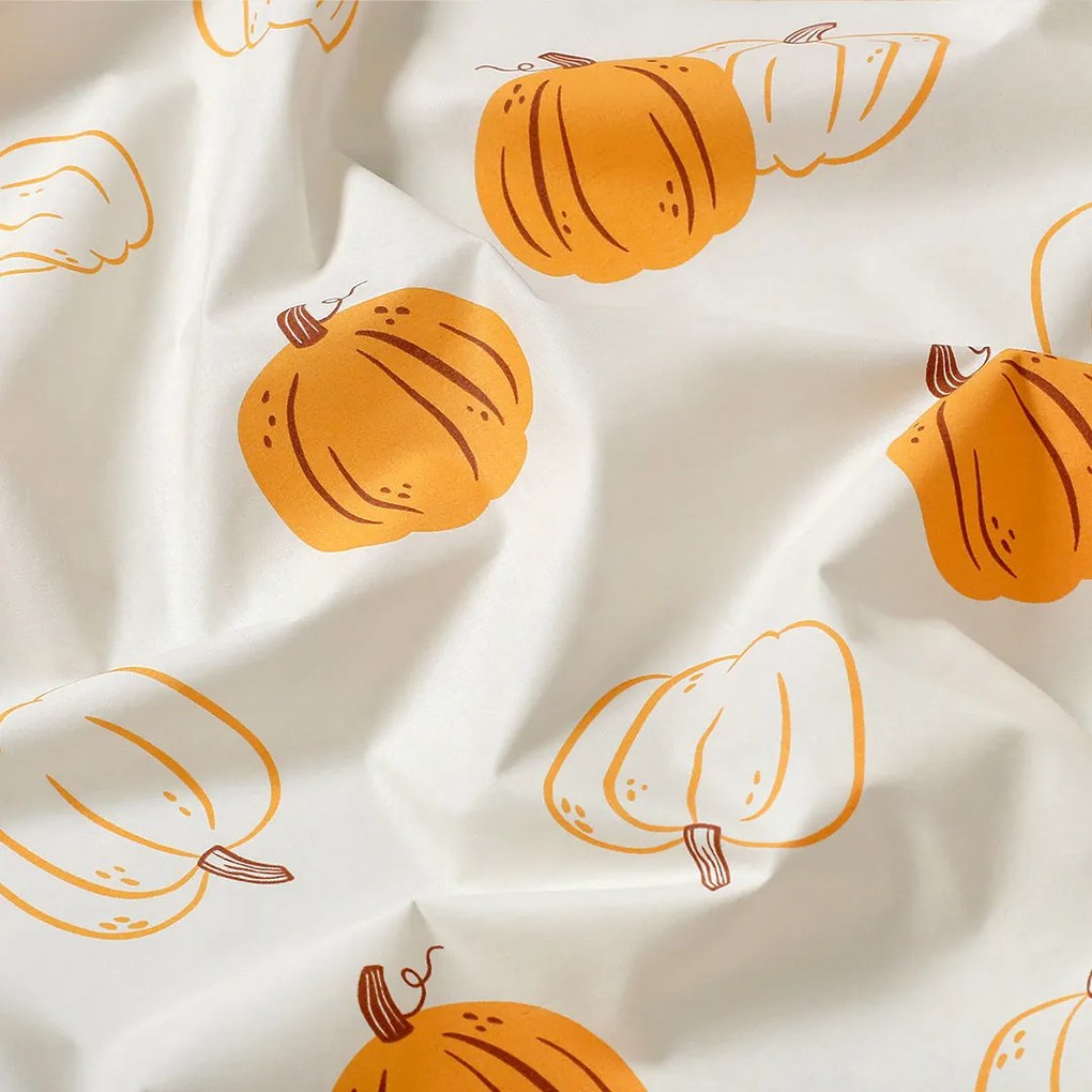 Goldea pamut ágyneműhuzat - őszi tökök 150 x 200 és 50 x 60 cm