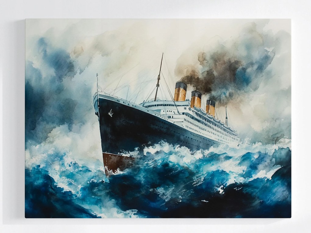 Vászonkép Canvas Víz Hajó Vonalzó Transzatlanti Titanic 80x60