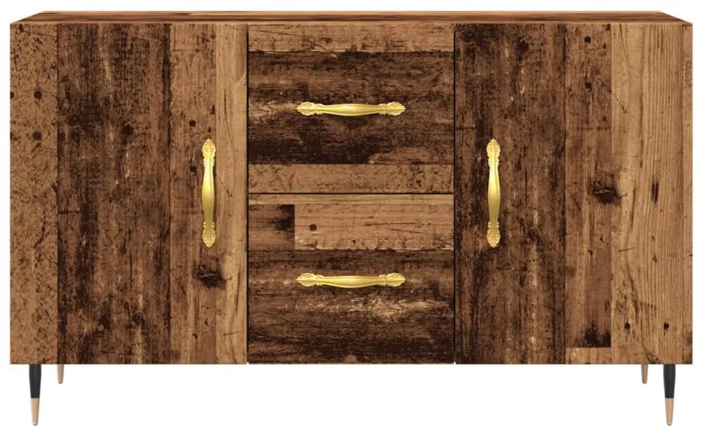 antik fa színű szerelt fa tálalószekrény 100 x 36 x 60 cm