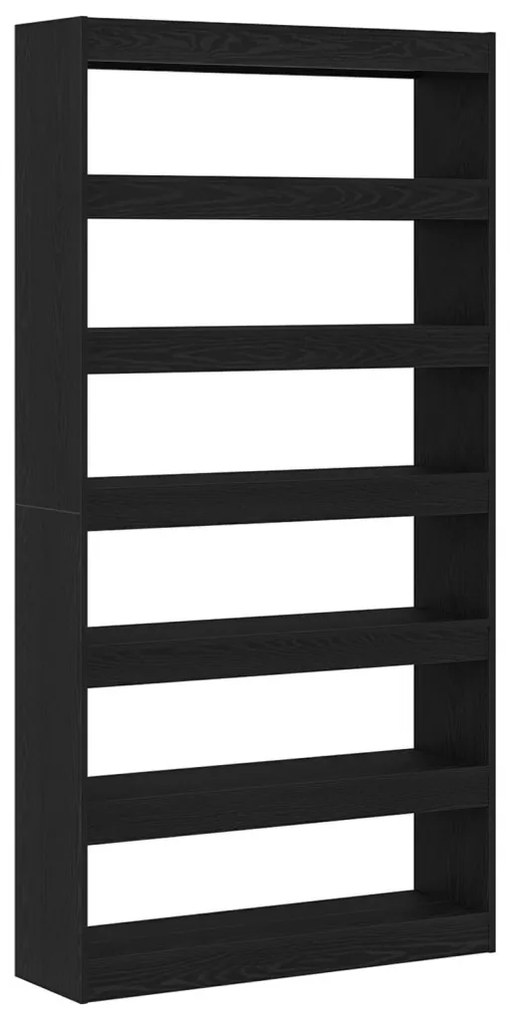 Könyvespolc Fekete tölgy Szerelt fa 100 x 30 x 198 cm Polcolás