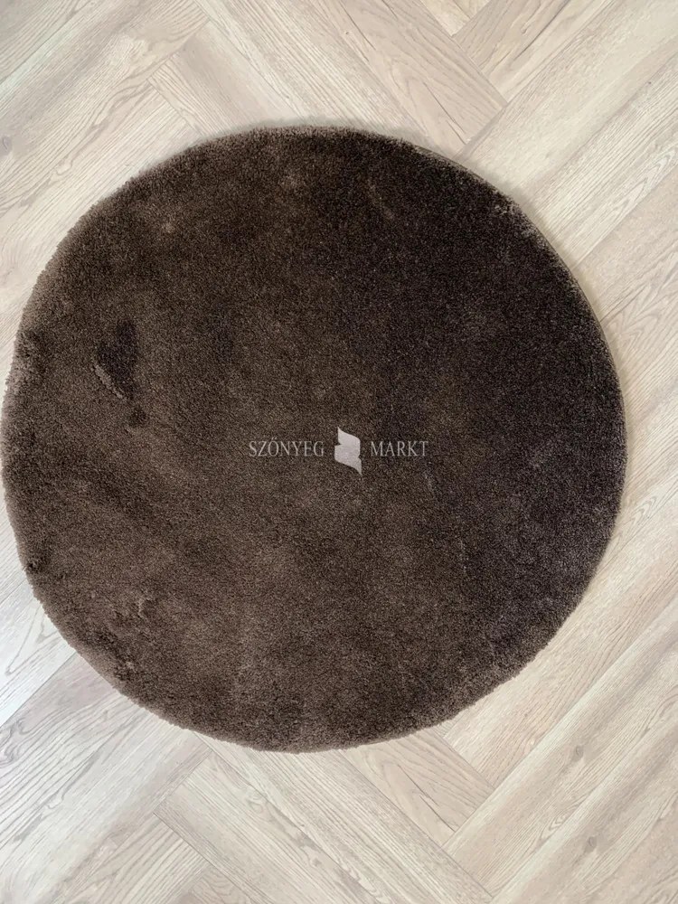 Vajpuha kerek shaggy sebano Barna (Brown) 67x67