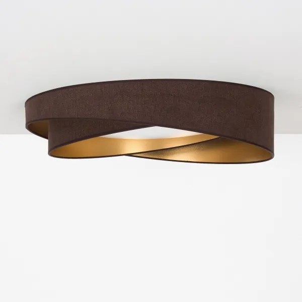 BRILAGI - LED mennyezeti lámpatest VELVET TWIST LED/24W/230V 4000K Ø 55 cm barna/arany