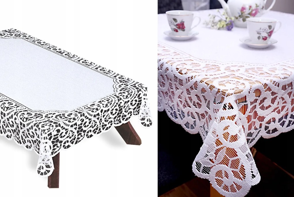 Abrosz jacquard csipke mintás téglalap 150 x 100 cm