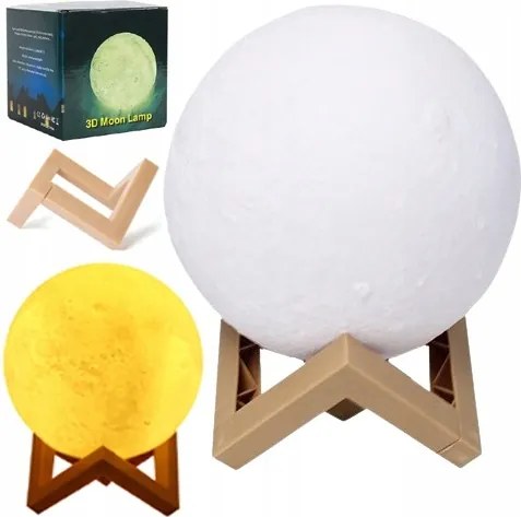 Éjszakai Lámpa Hold Led 3D Moonlight Lámpa Moon Light Ajándék Gyerekeknek