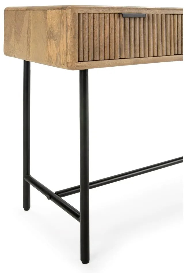 Natúr színű mangófa konzolasztal 38x100 cm Mundra – MOME