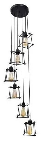 Csillár zsinóron RYGA 6xE27/20W/230V