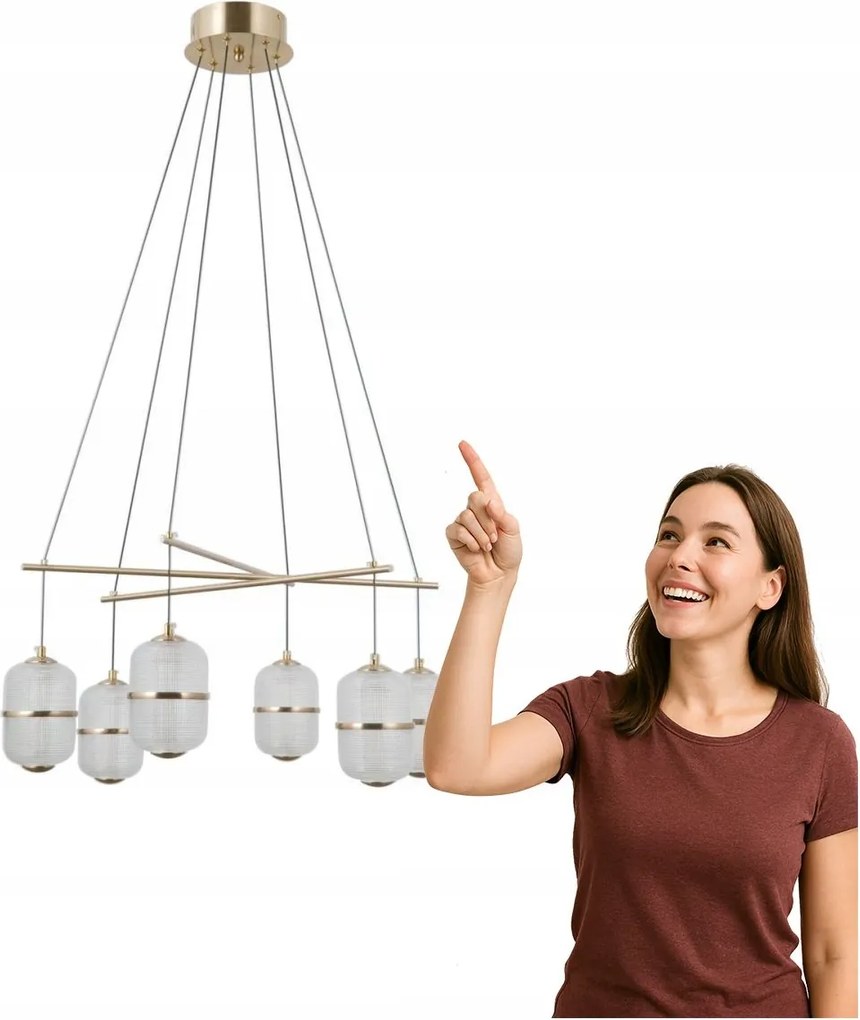 Led függőlámpa 32W Alani PND-34375-6-HBR Italux