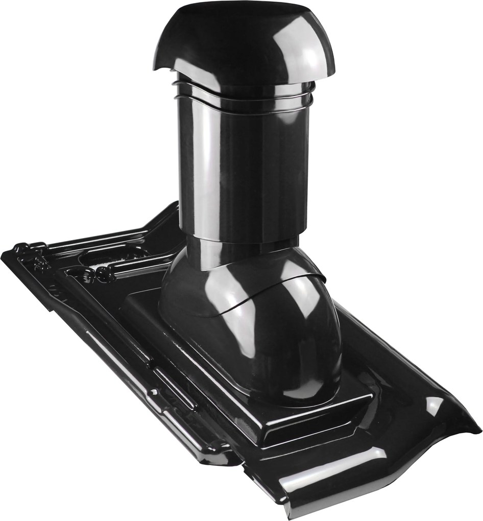 Szellőző Kandalló 125MM Creaton Titania Fekete Máz