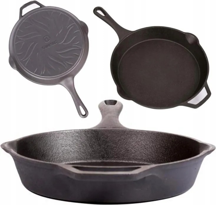 Wild Embers Öntöttvas Serpenyő 24M Magas Hőmérsékletnek Ellenálló