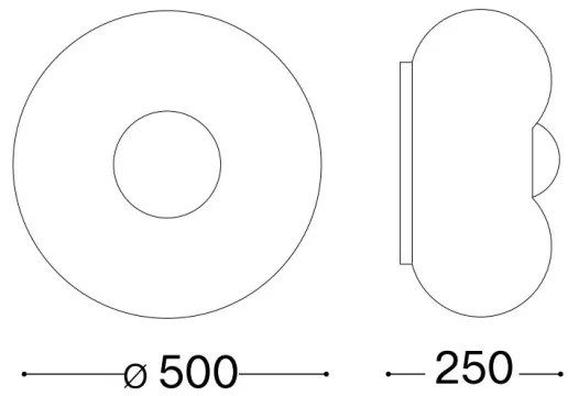 Ideal Lux - LED Mennyezeti lámpa ARIZONA 5xGX53/9W/230V átm. 50 cm fehér