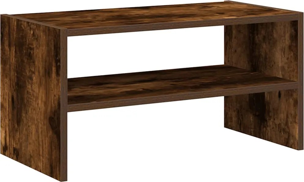 vidaXL füstös tölgy cipőtartó állvány halmozható 60 x 30 x 30,5 cm