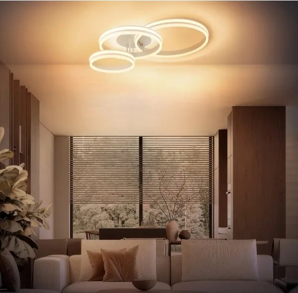 Globo 67260-72SA - Dimmelhető LED mennyezeti lámpatest RUBIO LED/72W/230V 3000K 79,5x50 cm