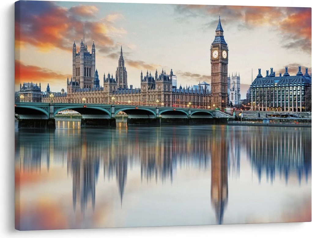 Kép - a Parlament londoni házai (70x50 cm)