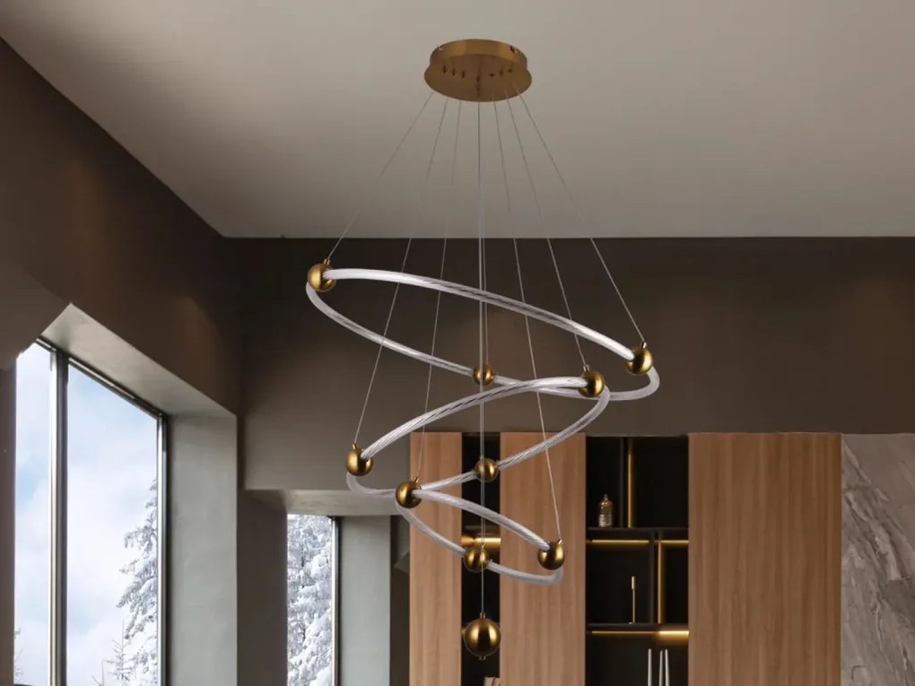 NEDES J4361-G Modern Led Függesztett Lámpa IP20