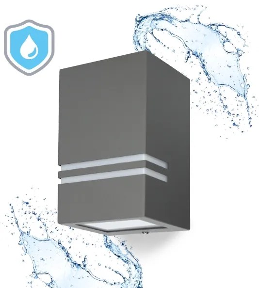 Kültéri fali lámpa QUAZAR 1xGU10/11W/230V IP44