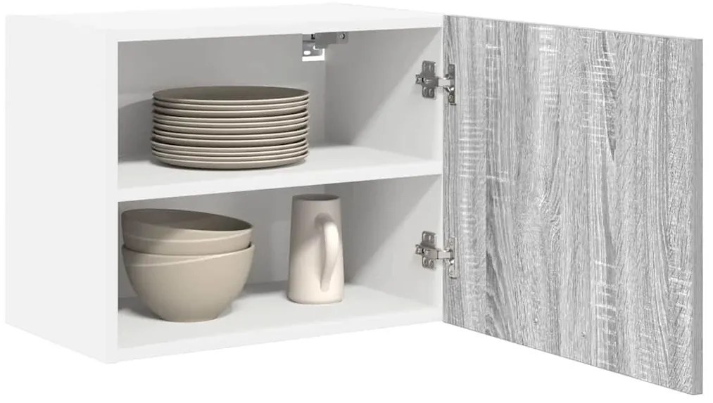 Függő szekrény Riga Szürke Sonoma és fehér 50 x 31 x 40 cm