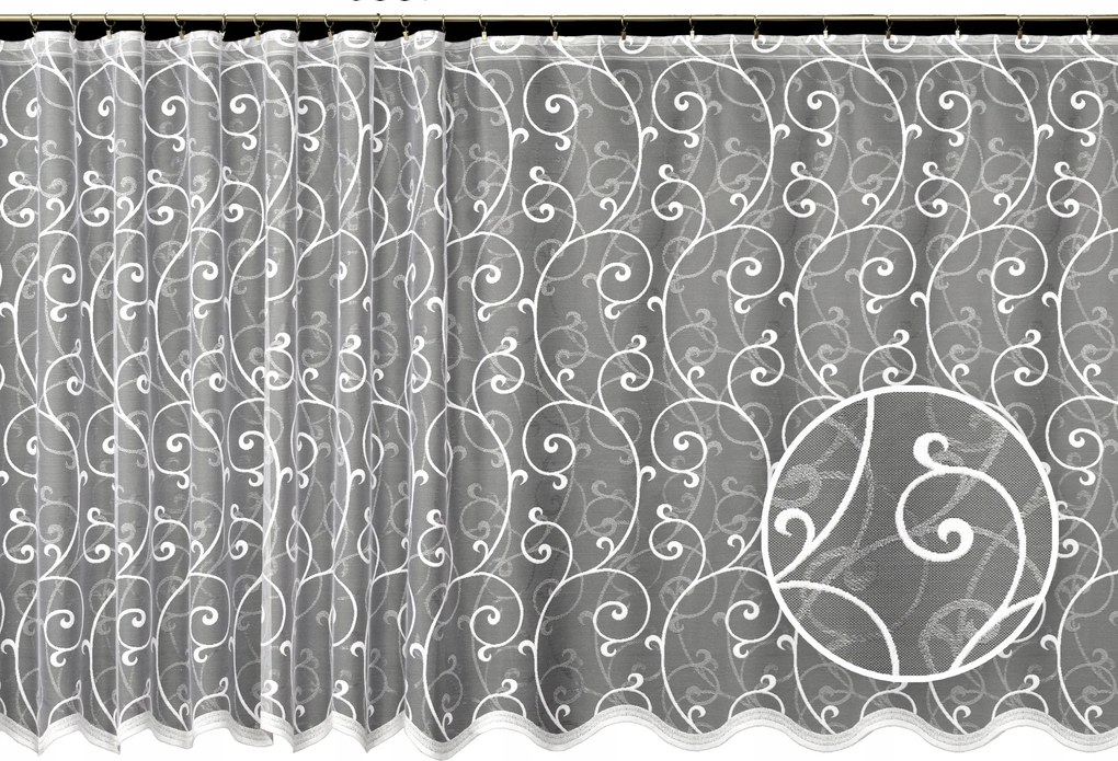 Mg Függöny 3997 Fehér 500X250cm Kész Szalaggal M