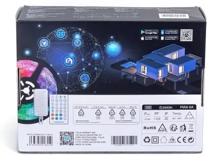 Aigostar - LED RGBW dimmelhető szalag LED/48W/12V 2x7,5 m Wi-Fi