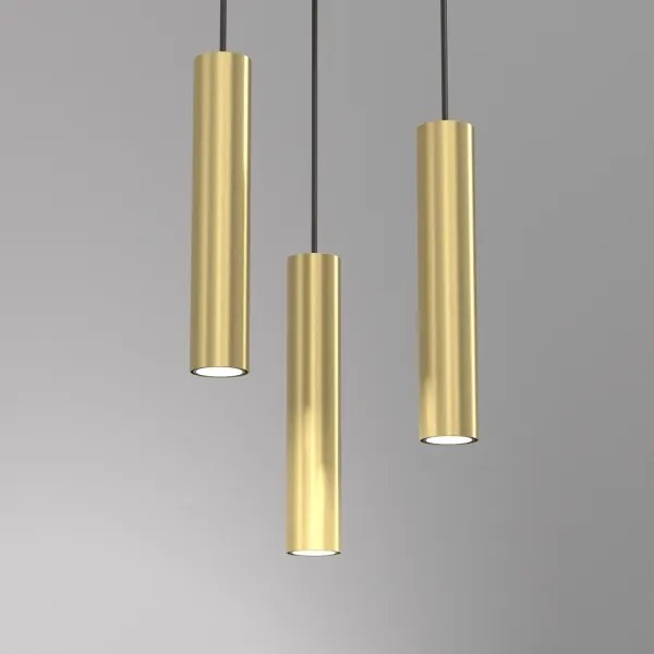 Csillár zsinóron RAITO 3xGU10/8W/230V sárgaréz