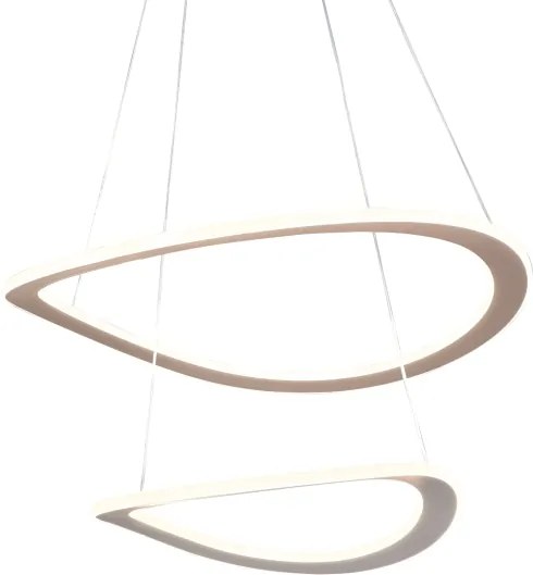 LED csillár kábelen CASHMERE LED/75W/230V átm. 59,5 bézs